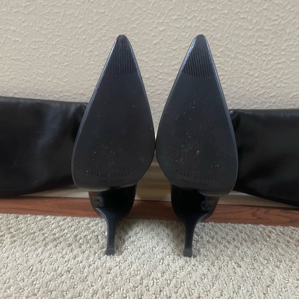 Stuart Weitzman Black Heeled Boots - Picture 13 of 13